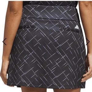 Adidas Black Golf Skirt with White Crisscross Design